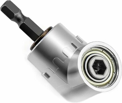 Haakse Schroevendraaier - 105&deg; - Haakse Adapter - Haakse Bithouder - Universeel - 1 Stuk