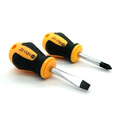 18 delige Schroevendraaierset Kruiskop Torx en Plat in Houder - Soft Grip