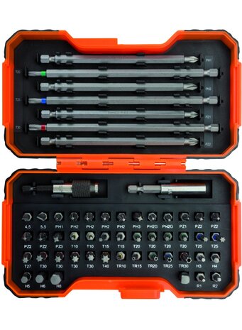 Bahco 59/S54BC-IP 54-delige Bitset in kunststof box