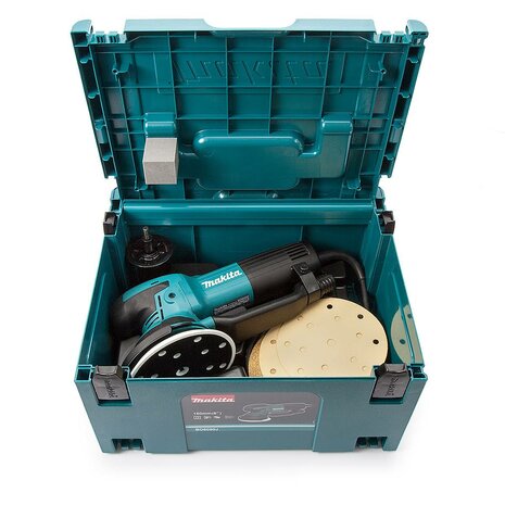 Makita BO6050J Excentrische schuurmachine in Mbox - 750W - 150mm - variabel