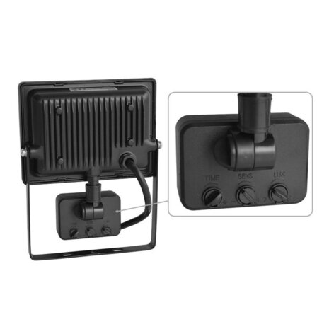 LED Straler / Bouwlamp SMD met Sensor - 100 Watt - IP65