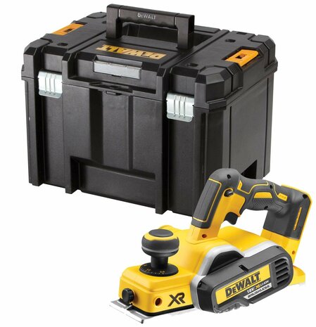 DeWalt DCP580NT-XJ XR 18V Accu schaafmachine body in TSTAK - 82mm - 2mm - koolborstelloos