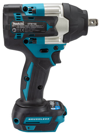 Makita DTW700Z 18V Accu slagmoersleutel body - 700 Nm - 1/2&quot; - koolborstelloos