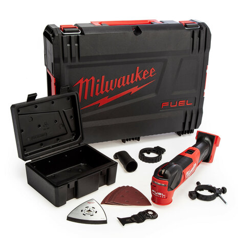 Milwaukee M18 FMT-0X 18V Accu multitool body + accessoireset in HD Box