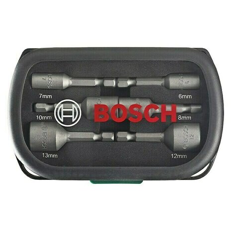 Bosch 2607017313 doppenset met bitopname in cassettte 6 delig