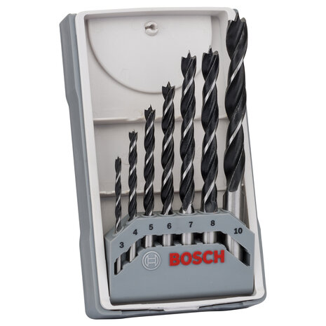 Bosch 2607017034 Houtspiraalboor set in cassette - 3-10mm 7 delig