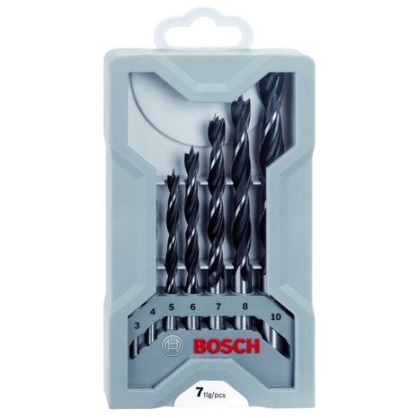 Bosch 2607017034 Houtspiraalboor set in cassette - 3-10mm 7 delig