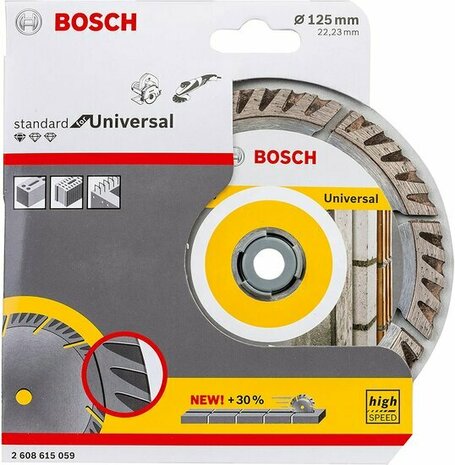 Bosch 2608615059 Standard Diamantdoorslijpschijf - 125 x 22,23 mm - universeel