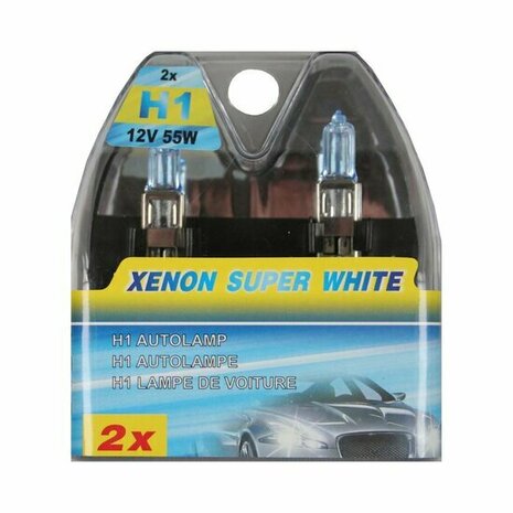 Autolamp H1 12V 55W Xenon Blue Super White Set