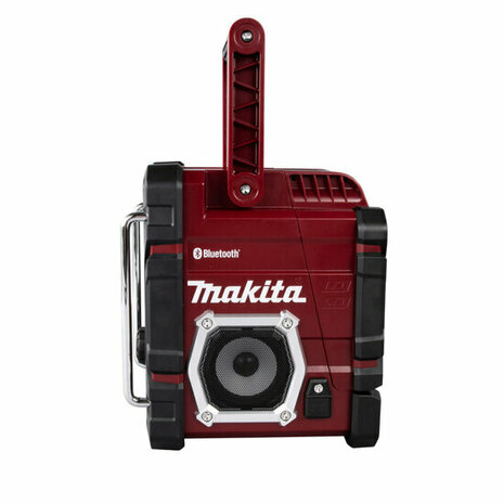 Makita DMR108AR 18V Accu bouwradio - bluetooth - werkt op netstroom en accu Limited edition bordeaux rood