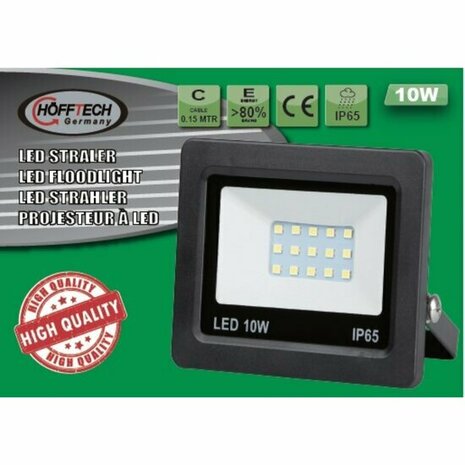 Hofftech LED Straler / Bouwlamp SMD 10 Watt - IP65