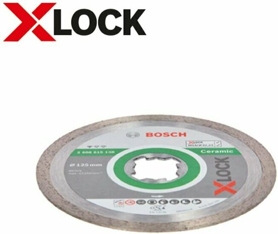 Bosch 2608615138 X-Lock Diamantschijf Standard for Ceramic 125mm