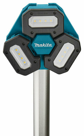 Makita NLADML814 18V Li-Ion accu bouwlamp op statief - 3 spots - 100-220cm - 3000 lumen DML814