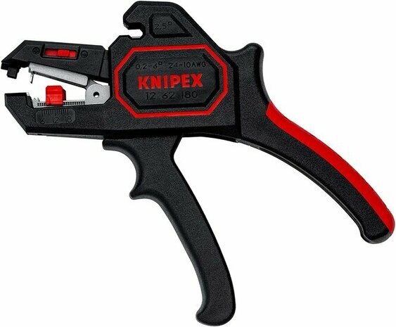 KNIPEX AUTOMATISCHE AFSTRIPTANG (180MM) - KNIPEX 12 62 180 STRIPTANG