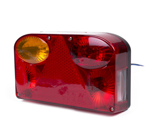 Caravan achterlicht links rood delux + kabel
