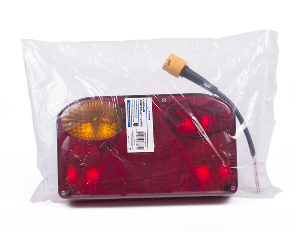 Caravan achterlicht links rood delux + kabel