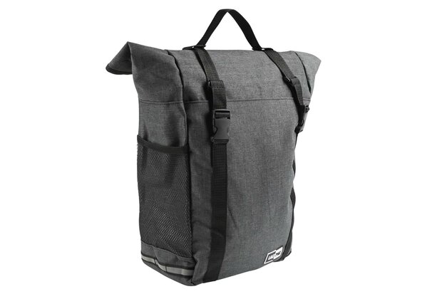 Fietstas enkel 15 ltr donkergrijs