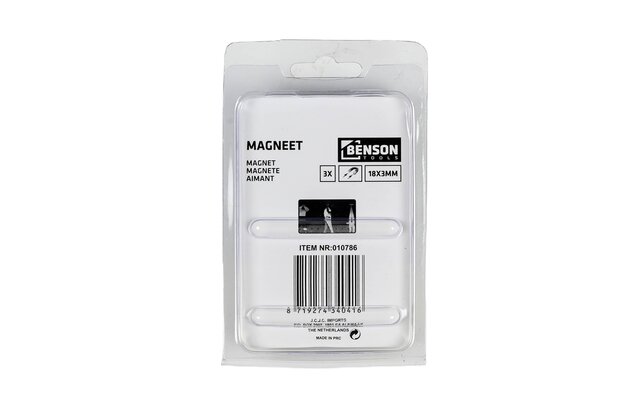 Magneet superstrong 3 dlg 18 x 3 mm