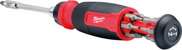 MILWAUKEE 4932480582 ratelschroevendraaier multi-bit 14-in-1