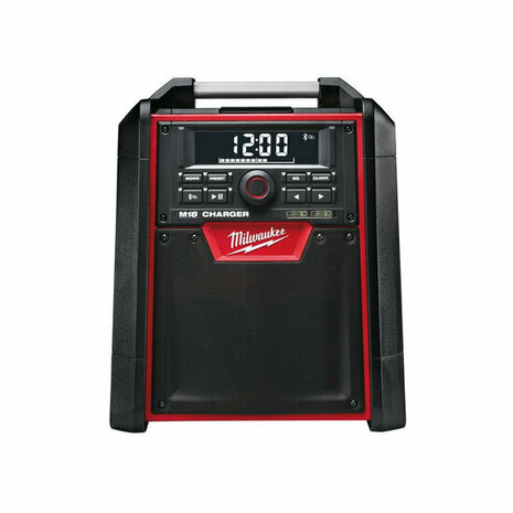 Milwaukee M18 RC-0 18V Li-Ion Accu bouwradio met laadfunctie &ndash; werkt op netstroom &amp; accu &ndash; 4933446639