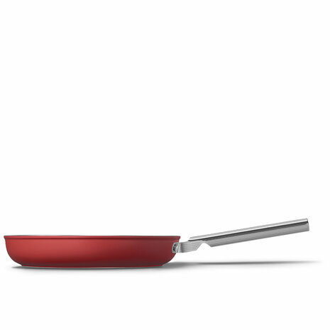 SMEG wokpan Rood Mat - &oslash; 30 cm - Standaard anti-aanbaklaag