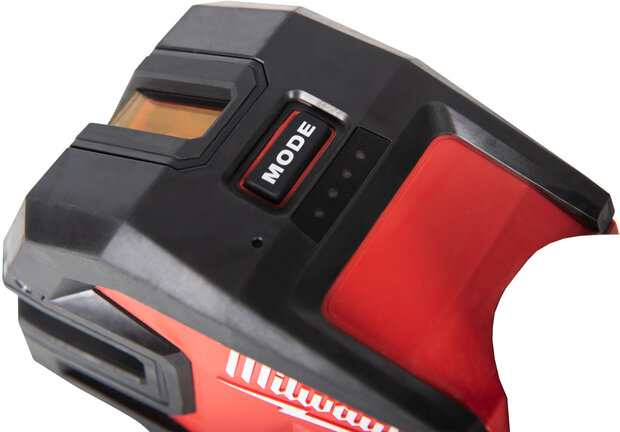 MILWAUKEE M12 CLLP4-0C accu-kruislijnlaser/loodlaser groen 4 punten in transportkoffer (zonder accu en lader) - 4933479202
