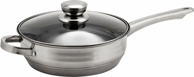 Rosenberg Luxe Pannenset 12 delig - RVS - RVS - Voorzien Van 5-Laags Bodem RB-12GB