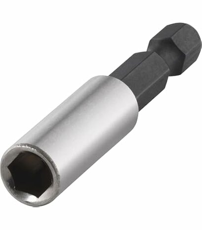 Bithouder magnetisch voor 1/4&quot; bits - lengte 60 mm - Verlengstuk voor bit