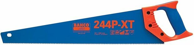 Bahco 244P-22-XT-HP 22-inch Hardpoint Handzaag - Blauw 9 tpi