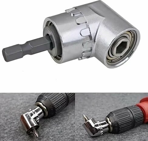 Haakse Schroevendraaier - 105° - Haakse Adapter - Haakse Bithouder - Universeel - 1 Stuk
