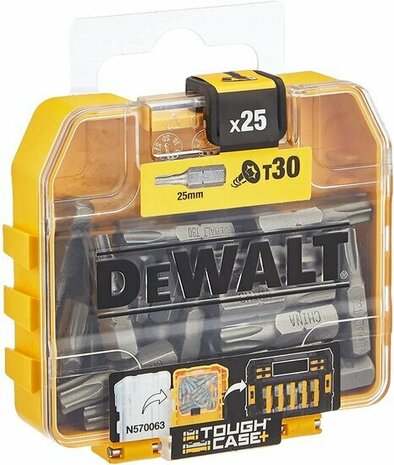 DOOS VAN 20 DeWalt DT7963 Torsion schroefbits T30  &ndash; 25mm (25st)   DP44-QZ