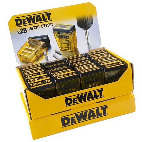 DOOS VAN 20 DeWalt DT7963 Torsion schroefbits T30  &ndash; 25mm (25st)   DP44-QZ