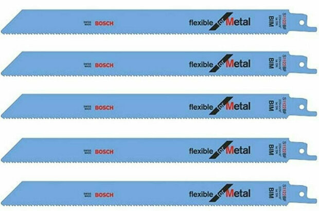 Bosch 2608656018 / S 1122 AF Reciprozaagblad - 225 x 1/24TPI - Metaal (5stuks)