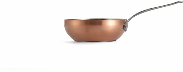 Mauviel 1830 RVS Chef&rsquo;s Pan met Koperlaag | &Oslash; 18 cm