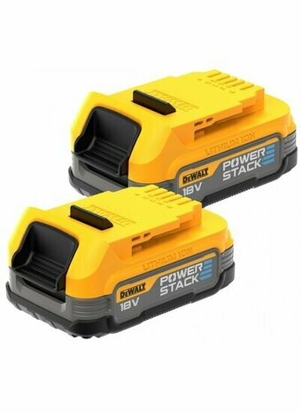 DeWalt DCBP034E2-XJ 18V Li-ion accu's - 1.7Ah - POWERSTACK - DCBP034 Duopack (2 stuks)
