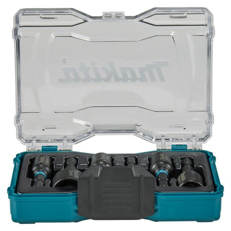 Makita E-15768 Magnetische doppenset 1/4" slagmoersleutel zwart, 6-delig