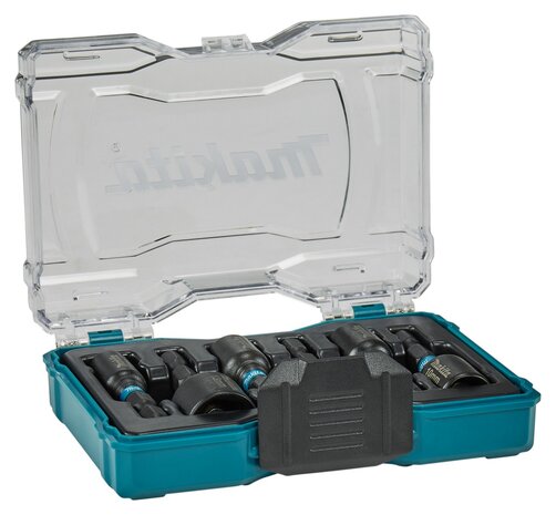 Makita E-15768 Magnetische doppenset 1/4" slagmoersleutel zwart, 6-delig