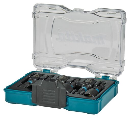 Makita E-15768 Magnetische doppenset 1/4" slagmoersleutel zwart, 6-delig