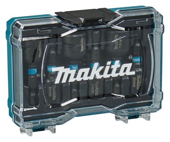 Makita E-15768 Magnetische doppenset 1/4" slagmoersleutel zwart, 6-delig
