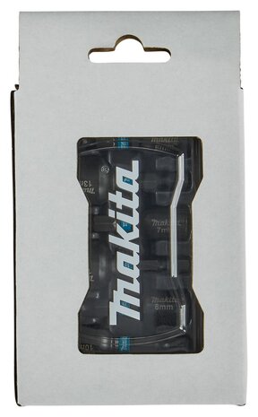 Makita E-15768 Magnetische doppenset 1/4" slagmoersleutel zwart, 6-delig