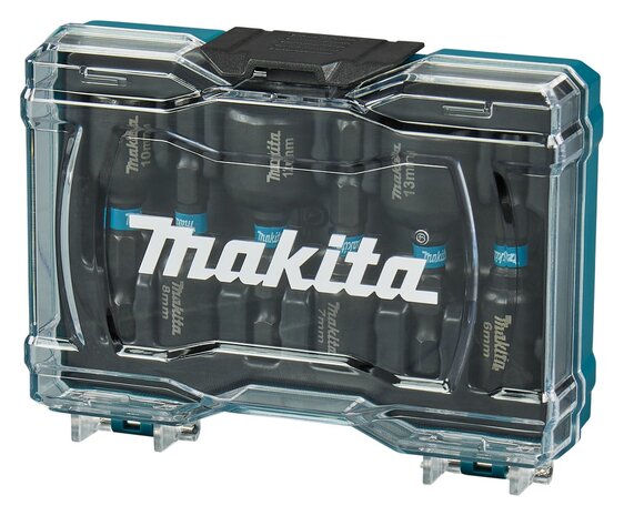 Makita E-15768 Magnetische doppenset 1/4" slagmoersleutel zwart, 6-delig