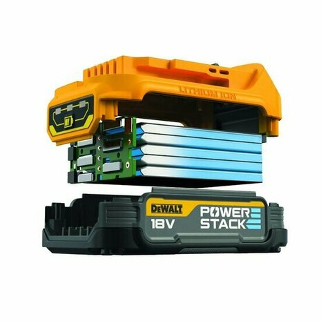 DeWalt DCBP034E2-XJ 18V Li-ion accu's - 1.7Ah - POWERSTACK - DCBP034 Duopack (2 stuks)