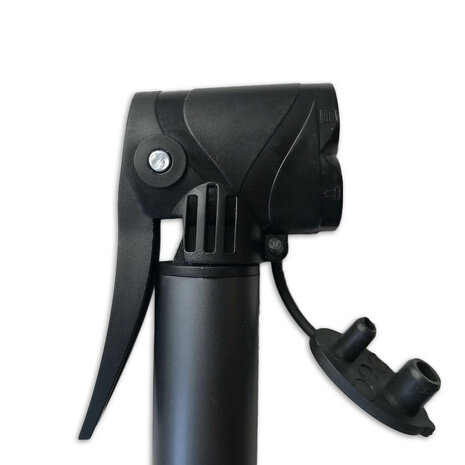 Lynx Mini fietspomp Hurricane Lite Incl. fietsframe opberghouder. Geschikt voor alle ventielsoorten.