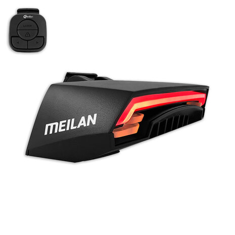 Meilan Laser achterlicht met afstandbediening USB X5 USB oplaadbaar.