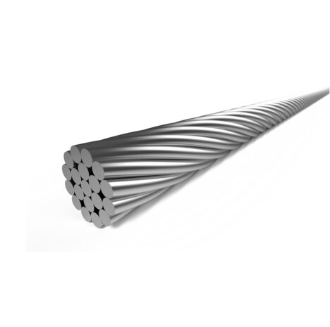 Elvedes Rem binnenkabel RVS 3000 mm &oslash; 1,5 mm (50x) Met T-nippel &oslash; 7 &times; 6.