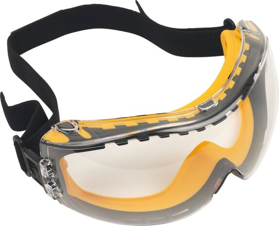 Dewalt Dpg82-11D Eu Veiligheidsbril Incl. Anticondens-Bescherming Zwart Geel Din En 166