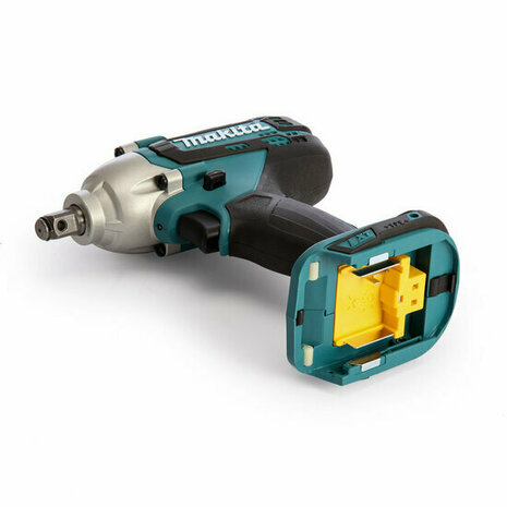 Makita DTW190RTJ 18V Accu slagmoersleutel set (2x 5.0Ah accu en lader) in Mbox - 190Nm - 1/2" - koolborstelloos