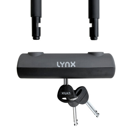 Lynx Beugelslot Radix ART 2 Goedkeurnummer MBT 4239. Incl. framehouder. Incl. 3 sleutels.