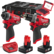 Milwaukee M12 FPP2A-402P-12V accu Klopboor-schroefmachine in Packout box