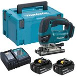 Makita DJV180RTJ 18V Li-Ion Accu decoupeerzaag set (2x 5.0Ah accu) in Mbox Makita DJV180RTJ 18V Li-Ion Accu decoupeerzaag set (2x 5.0Ah accu) in Mbox